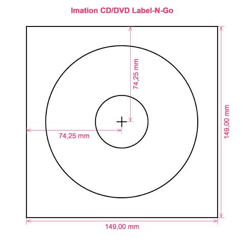 Imation CD DVD Label-N-Go label template layout