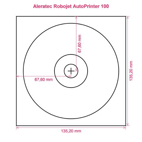 Aleratec Robojet AutoPrinter 100 printer CD DVD tray layout