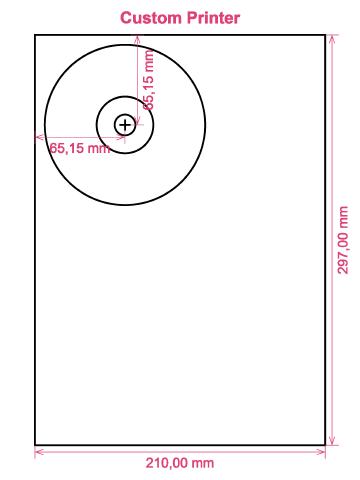 Custom Printer printer CD DVD tray layout