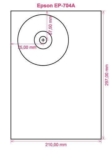 Epson EP-704A printer CD DVD tray layout