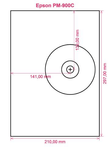 Epson PM-900C printer CD DVD tray layout