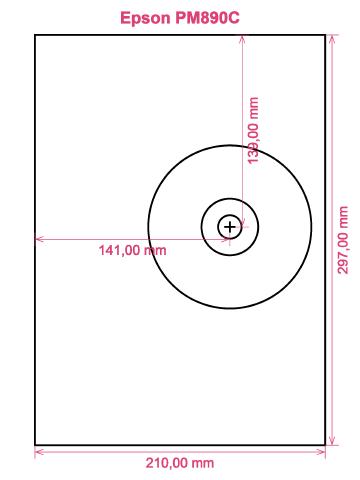 Epson PM890C printer CD DVD tray layout