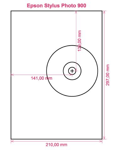 Epson Stylus Photo 900 printer CD DVD tray layout
