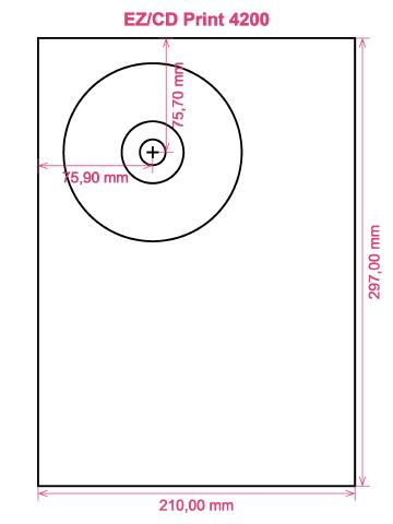 EZ CD Print 4200 printer CD DVD tray layout