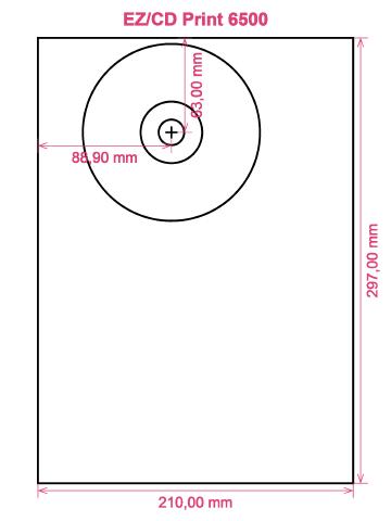 EZ CD Print 6500 printer CD DVD tray layout