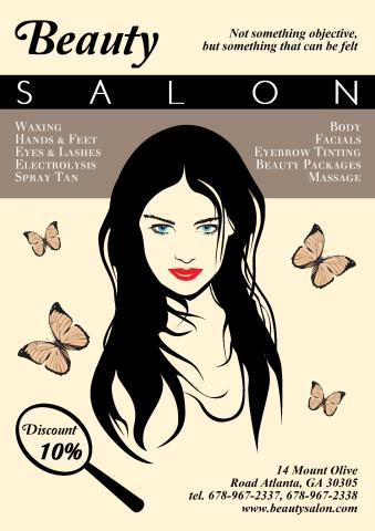 Beauty Saloon poster template