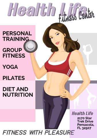 Fitness Centre poster template