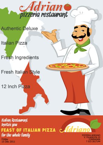Pizzeria poster template