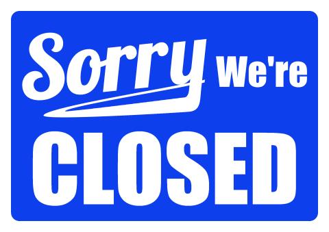 Closed Sign sign template