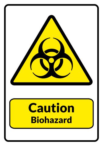 Biohazard sign template