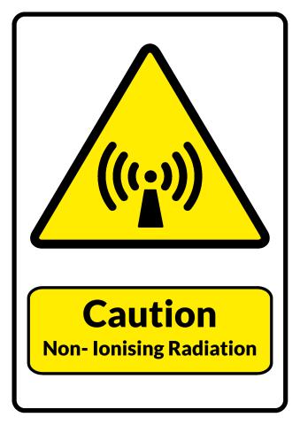 Non-Ionising Radiation sign template
