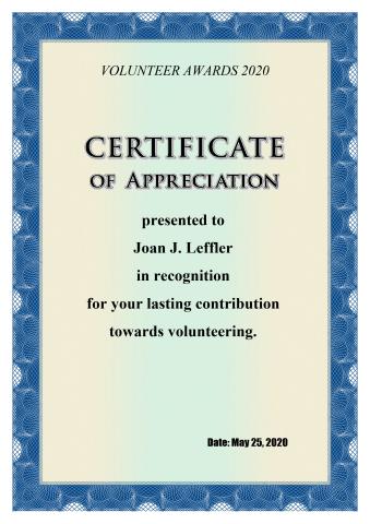 Appreciation Certificate template