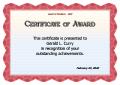 Award Certificate design