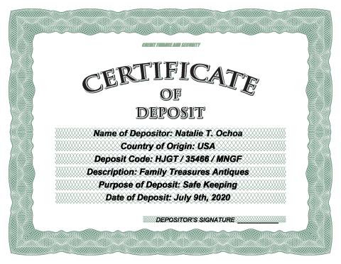 Download certificate of deposit template make your own certificate