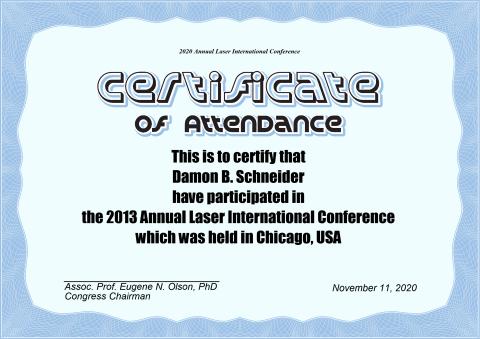 Experience Certificate template