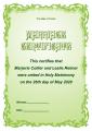 Marriage Certificate design