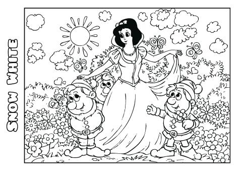 Snow White Template Snow White 1 Coloring Book