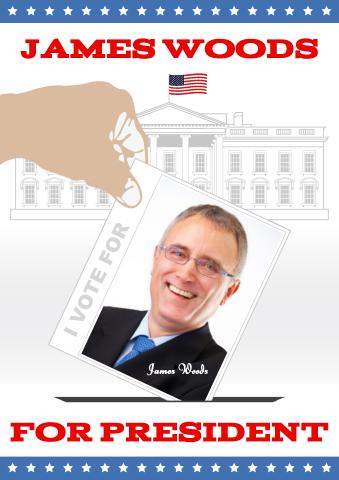 Candidate for President poster template