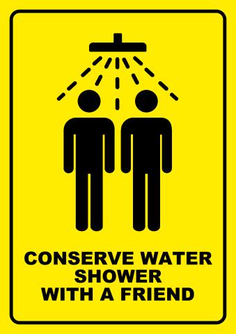 Conserve Water sign template