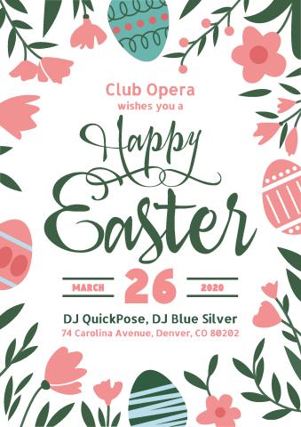 Easter 3 poster template