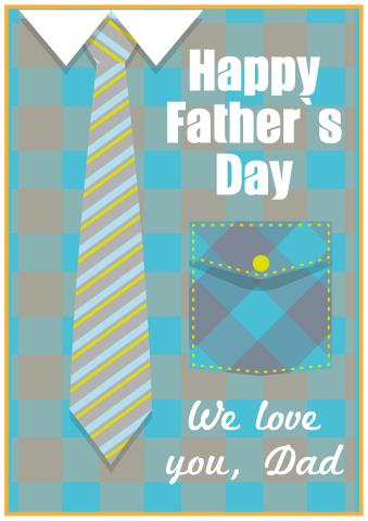 Father's Day poster template