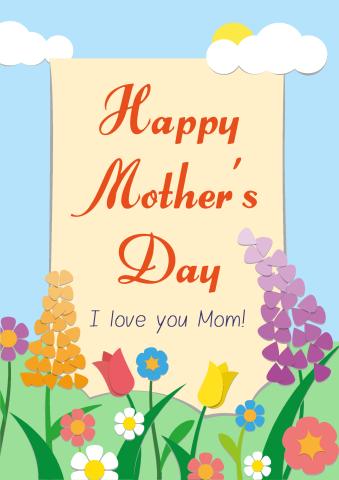 Mother's Day 2 poster template