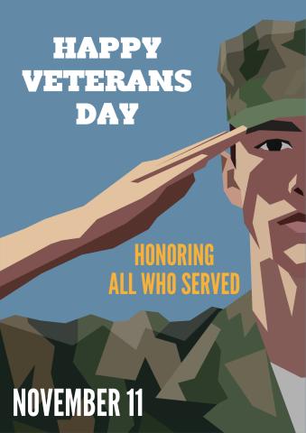 Veteran's Day poster template