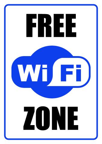 WiFi Zone sign template