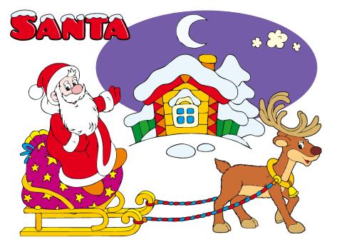 Santa poster template