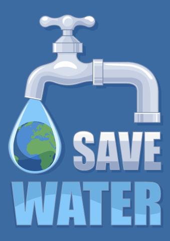 Save Water poster template