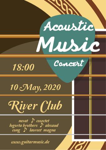Acoustic Concert 1 poster template
