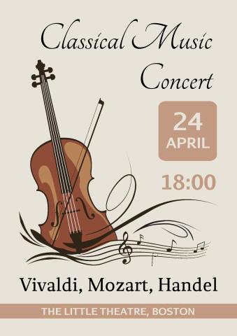 Classical Concert 1 poster template