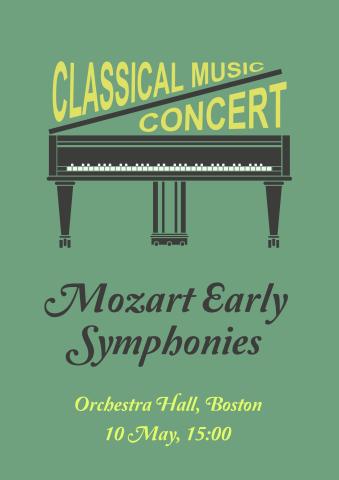 Classical Concert 2 poster template