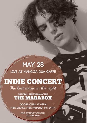 Indie Concert poster template