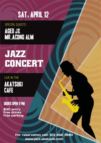 Jazz Concert 2 poster template