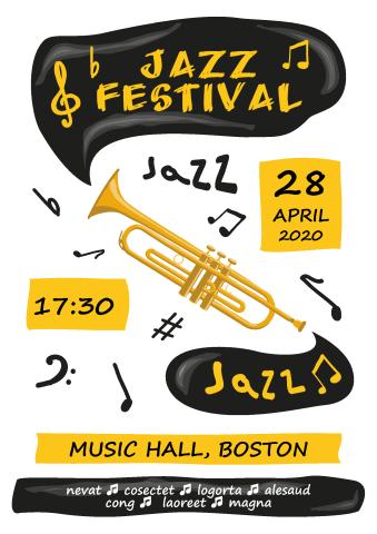 Jazz Festival poster template