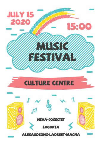 Music Festival 1 poster template