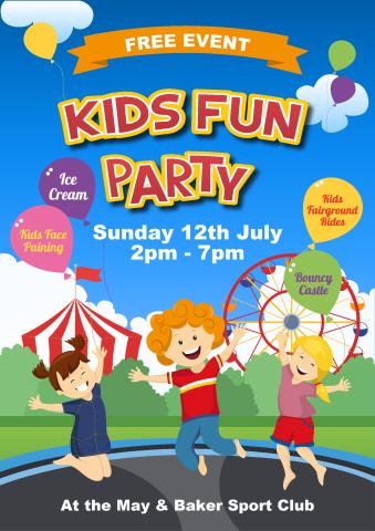 Children Party poster template