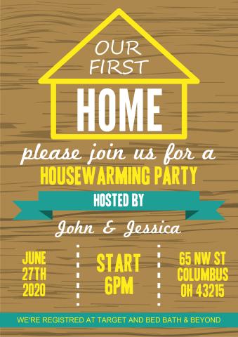 Housewarming Party 1 poster template