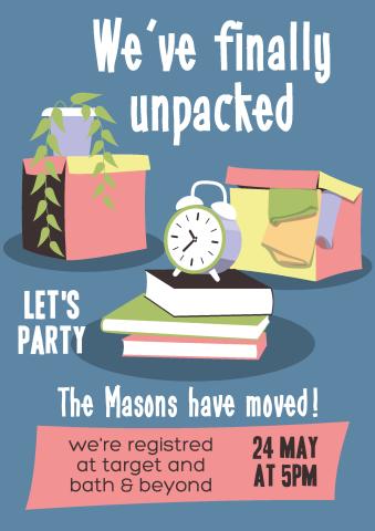 Housewarming Party 2 poster template