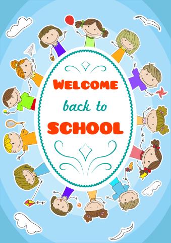 Back to School 2 poster template