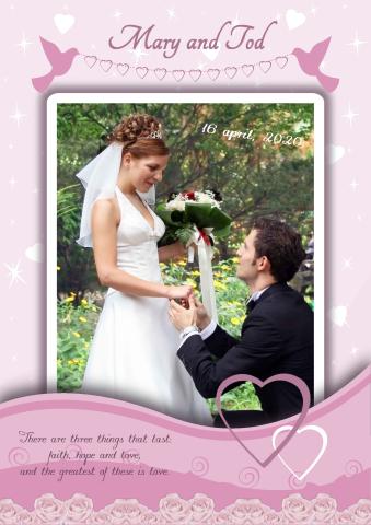 Wedding 1 poster template