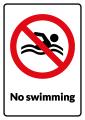 No Swimming design