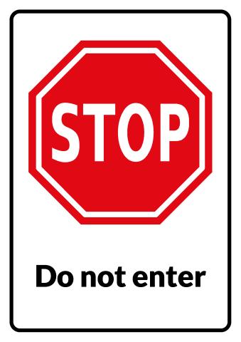 Stop sign template