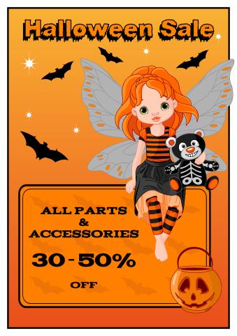 Halloween Sale poster template