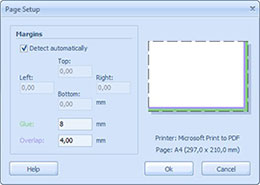 Page Setup Dialog Box