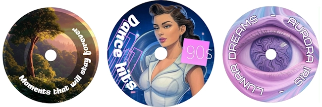 AI CD DVD Label Design