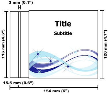 Slim CD Insert dimensions