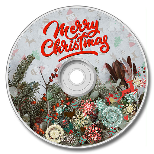 Christmas CD label