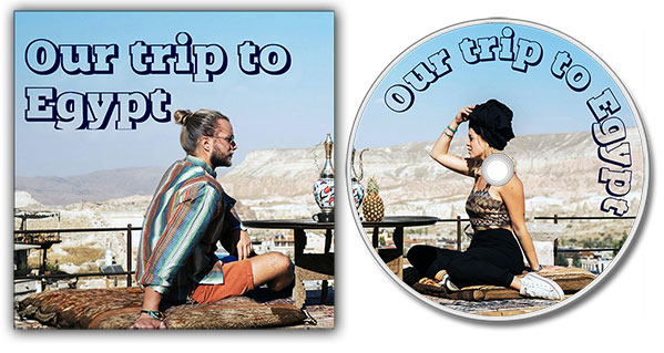 Trip CD cover and label design